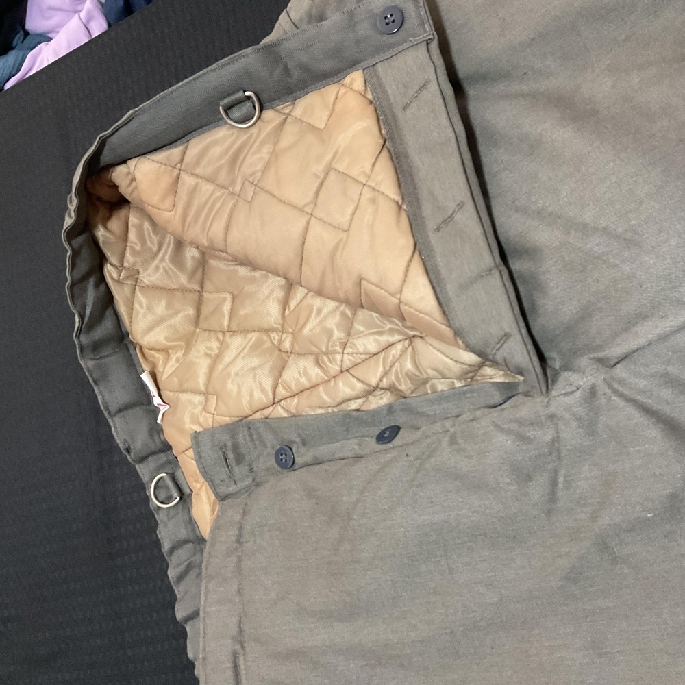 Military Pants Mens sg56 Gray Insulated‎ Quilted Lined Elastic Waist Button Fly - Picture 6 of 9
